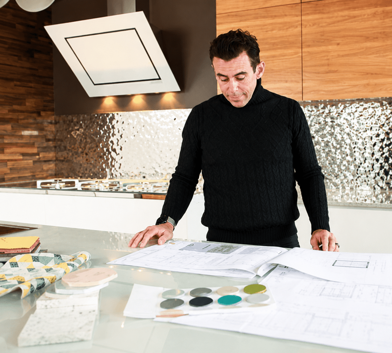 Anne Capozzi is choosing colors for a remodeling project.